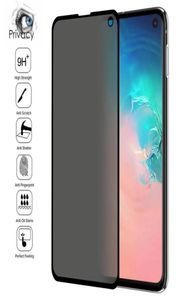 3D gebogen privacy screenprotector AntiSpy gehard glas voor Samsung S22 S21 S20 S10 S9 S8 Note 20 10 9 8 Ultra Plus met Retail8781344