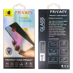 3D Case Vriendelijk Gebogen Privacy Screen Protector Anti-Spy Gluren Gehard Glas Voor Samsung Note 20 10 9 8 S24 S23 S22 S21 S20 S10 S9 S8 Ultra Plus