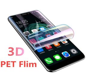 Protecteur d'écran incurvé 3D pour iPhone SE 2020 11 Pro Max xs xr x 8 7 Plus 6 Film Soft Pet à couverture complète pour Samsung S20 Ultra S10 Not2938125