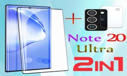 Film en verre trempé incurvé pour Samsung Galaxy Note 20 Protecteur d'écran de protection Ultra Glass 5G S20ULTRA GLAS CAME ARMORS 3D 3397586
