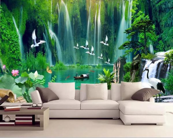 3D Custom Moderne Photo Papier Peint Peinture Murale Dauphin Dream Monde Sous-Marin Childr Pour Salon Chambre TV Fond Décor À La Maison Papier