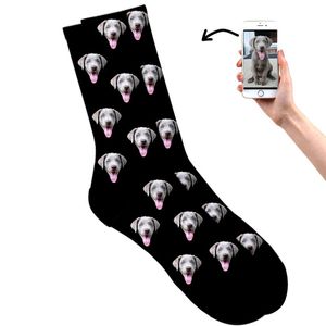 3D Nouvelalité personnalisée DIY Men de femmes chaussettes amusantes chiens chats chats personnalisés photos de vos chaussettes de visage cadeaux de Noël Chatgpt