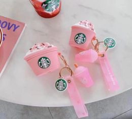 3D Bebidas lindas Cerveza Leche Galletas Bocadillos para AirPods 1 2 Pro Funda protectora para auriculares para Apple Auriculares Bluetooth Cuerpo completo Sili5506823