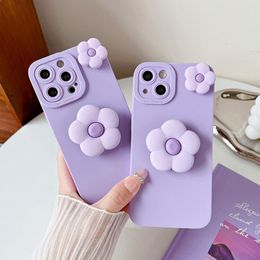 3D mignon fleur support coque souple en TPU pour Xiaomi Redmi Note 12 Pro 11T 11S 10T 10 Pro Max 9T 8T housse de support pour téléphone portable