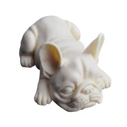 3D lindos perros encantadores molde para pastel de mousse Bulldog helado de silicona para hornear herramientas de pasta de goma moldes de postre para decoración de pasteles K699 21022288I