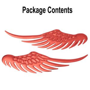 3D Dimensional Alloy Metal Car Stickers Angel Hawk Wings Emblem Badge Decal Car Logo Sticker Golden Silver Color Optioneel 1Pair