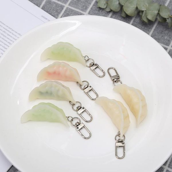 3D DIY Boulette Modèle Porte-clés Résine Matériel Chinois Alimentaire Modèle Mignon Porte-clés
