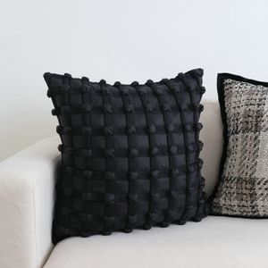 3D Dot Bubble Cushion Cover Grijs Zwart Wit licht Luxe kussenboeien Decoratieve mode Home Decor Sofa 231221