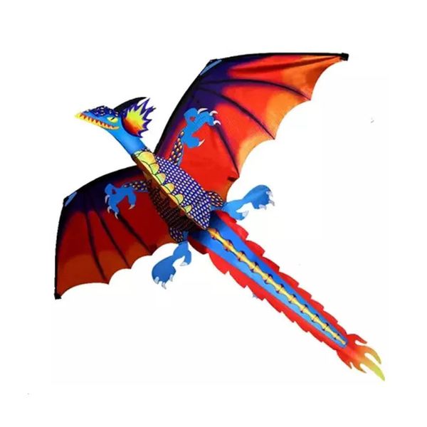 3D Dragon Kite Kids Toy Fun Outdoor Flying Activity Game Children With Tail 240430