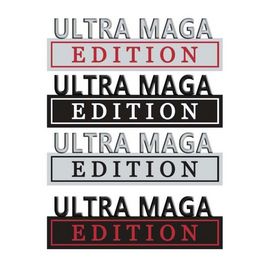 Édition 3D ULTRA MAGA décoration de fête de voiture en alliage métallique autocollant emblèmes Badge voitures panneau de feuille en métal 918