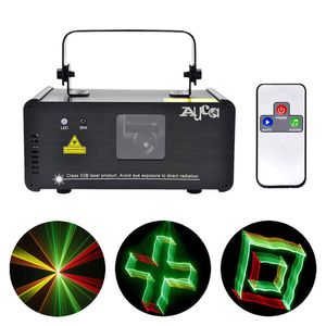 3D-effect 8 CH DMX 512 Mini IR-afstandsbediening 250 MW RGY LASER DPSS-scannerverlichting DJ Toon LED-projector Stage Verlichtingslantaarn