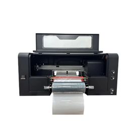 3D Effect zelfklevende CMYK + W + V Plastic Power Bank Auto 30 CM UV DTF Printer en Laminator met Dual XP600 Printkop