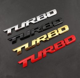 3D embleem TURBO METALEN GRILL Kofferbak Auto Badge auto sticker voor BMW Ford focus VW skoda zetel Peugeot lada Renault Hyundai7573306