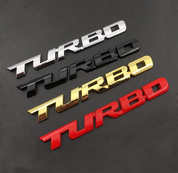 Emblème 3D TURBO GRILLE EN MÉTAL Coffre arrière Badge de voiture autocollant de voiture pour BMW Ford focus VW skoda siège Peugeot lada Renault Hyundai7573306