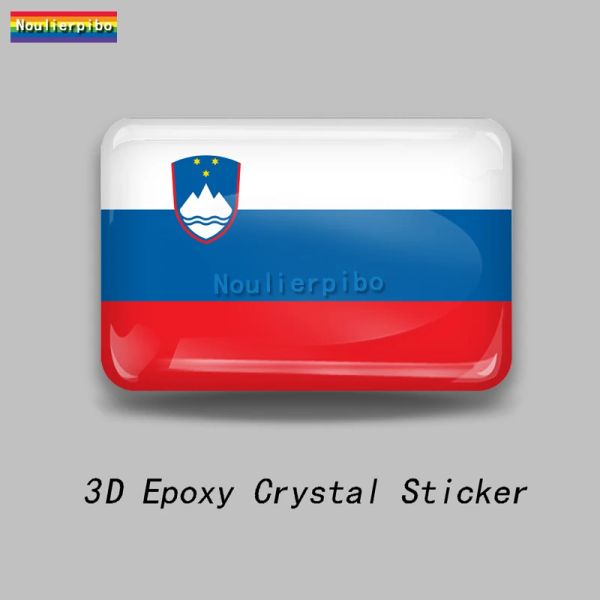 3D Epoxy Slovenia Flag National Emblem Dome Autocollant Vinyl Decal pour la voiture pour moto