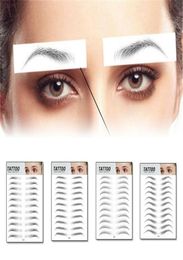 Autocollant de sourcil 3D Bionic Brow Transfert d'eau semi-permanent Tatouage imperméable à l'eau Sourcils Broderie Patch de sourcils Outils de maquillage6043993