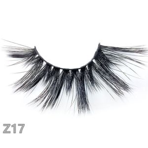 3D wimpers 25 mm Big Eye Lashes 1 Pair Natuurlijke lange dikke handgemaakte wimpers Haarverlenging Populaire stijlen