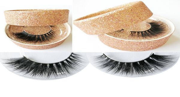 3d faux vrais cils de vison faits à la main vrais cils de vison charmant longs désordre épais cils croisés maquillage beauté cils GR824242353