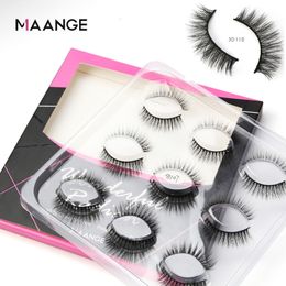 3D Faux Cils Mink Lashes 9 Paires Maquillage Faux Cils 100% À La Main Eye Lash Réutilisable Épais Naturel Long Extensions De Cils