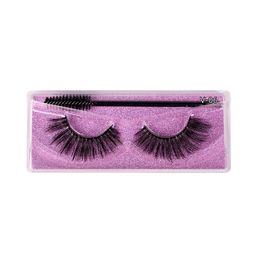 3D Faux Cils De Vison Cruelty Free Lashes Naturel Wispy False Lash Maquillage En Gros Bande V Série Fluffy Cat Lash Avec Brosse À Cils E464