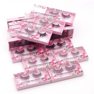 3D Faux Cils De Vison Doux Soie Moelleux Faux Cils Naturel Long Épais Bouclés Croix Faux Cils Extension Outil De Maquillage Sans Cruauté Vagan Lash