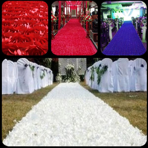 Alfombra de rosas huecas para Festival en 3D, accesorios de decoración de boda, alfombras de escenario de pasarela de pétalos para suministros de fiesta de fondo