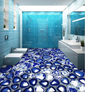 3D-vloer wallpaper moderne aangepaste 3D vloertegels foto muur muurschildering klafiltone wallpapers voor woonkamer 3D-vloer