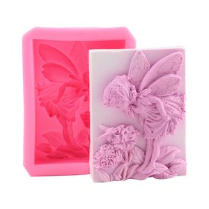 Moule de savon en silicone Fairy Angel 3D Flower Fair