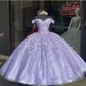 Robe de bal Quinceanera à fleurs 3DNouvelles belles robes de bal194v