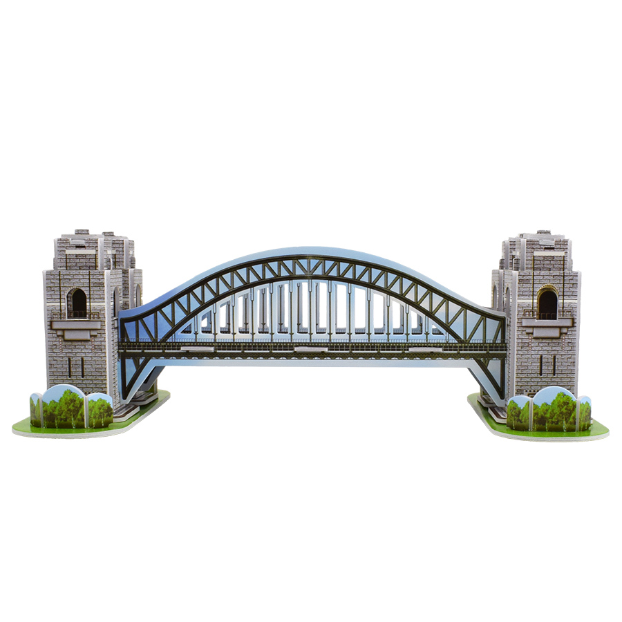 3D Foam Sydney Bridge Puzzle Toys for Children Adults DIY Assembling Building Model Kits Toys for Kids Improve Cognitive Ability Home Decor