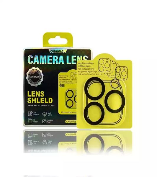 Film de protection d'écran de caméra à couverture complète 3D pour iPhone 14 Plus 11 12 13 14 Mini Pro Max 9H verre trempé anti-rayures avec vente au détail 6671047