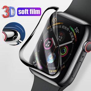 3d volledige omslagscherm Films Protector voor Apple Watch 8 Ultra 49mm 7 41 mm 45 mm 38 mm 42 mm 40 mm 44 mm niet gehard glas zachte film Iwatch 6 SE 3