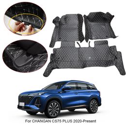 Tapis de sol de voiture 3D Full Surround pour CHANGAN CS75 Plus 2020-2025 doublure de protection coussinets de pied tapis en cuir PU accessoire étanche