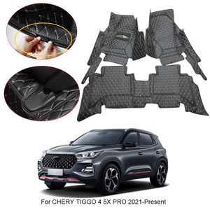 3D Volledige Surround Auto Vloermat Voor Chery Tiggo 4 5X Pro 2021-2025 Liner Voet Pads Pu leer Waterdicht Tapijt Auto Accessoires