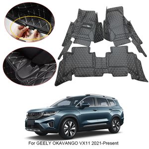 3D Volledige Surround Auto Vloermat Voor GEELY OKAVANGO VX11 5 Zetels 7 Seat 20121-2025 Bescherm Liner Voet pads Tapijt Leer Waterdicht