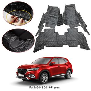 Tapis de sol de voiture 3D Full Surround pour MG HS 2019-2025 protéger les coussinets de pied de revêtement tapis en cuir PU accessoires Auto étanches