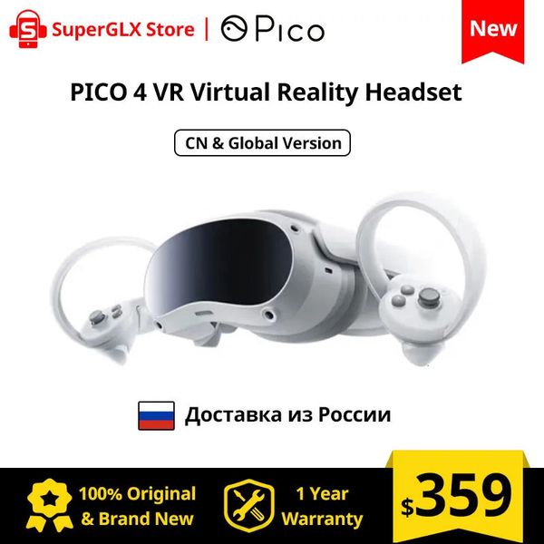 Occhiali 3D 100 Cuffie originali Pico 4 VR Tutto in uno Display Pico4 4K per realtà virtuale per Metaverse Stream Gaming 231007