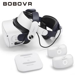 Lunettes 3D BOBOVR M2 Plus STRAP TWIN BATTERIE TWIN COMBO COMPATIBLE AVEC META QUEST 2 VR POWER BANK CHARGER SATERDOCK AVEC B2 BAT1083312