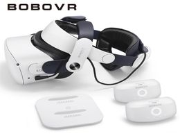 Lunettes 3D BOBOVR M2 Plus STRAP TWIN BATTERIE TWIN COMBO COMPATIBLE AVEC META Quest 2 VR Power Bank Charger Stationdock avec B2 BAT2468713