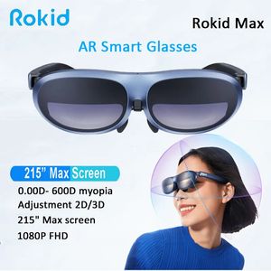 3D-bril Rokid Max AR 2D 3D Smart Micro OLED 215Max scherm 50 FoV-weergave voor telefoons Schakelaar PS5 Xbox PC VR Alles in één 231007