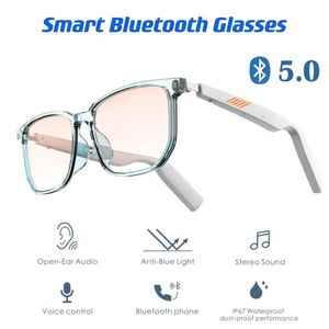 Lunettes 3D Smart Anti Blue Voice Control Lunettes de soleil Bluetooth sans fil Appel mains libres TWS Music Video Lunettes étanches 231128