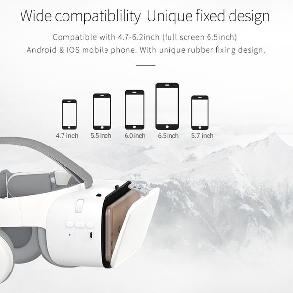 Lunettes de freeshipping 3D réalité virtuelle Immersive VR casque Bluetooth Smartphones sans fil Boîte en carton Google avec contrôleur