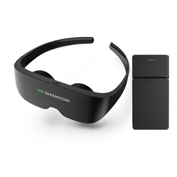 Gafas 3D Gafas VR Pantalla IMAX HD portátil Realidad virtual Auriculares 3D VR Gafas inteligentes PU Casco transpirable para teléfonos inteligentes Teléfono celular 231113