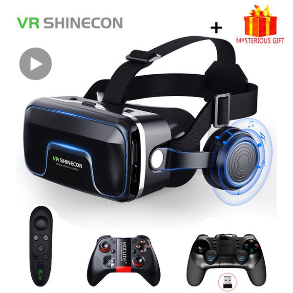 Lunettes 3D VR Shinecon 10.0 Casque Lunettes 3D Réalité Virtuelle Casque Pour Smartphone Smart Phone Lunettes Casque Viar Jeu Vidéo Jumelles 230726