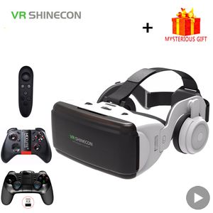 3D Glasses VR Shinecon Casque Helmet Virtual Reality For Smartphone Smart Phone Headset Goggles Binoculars Video Game Wirth Lens 230804