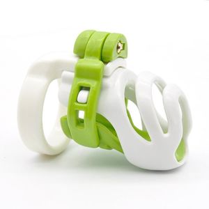 Dispositifs de chasteté 3D vert mâle ceinture de chasteté dispositif de résine verrouillage léger # R90