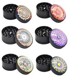 Grinder 3D Metal Tobacco Fumer Herb Grinder 50 mm 3 couches Camouflage avec magentic avec gratte