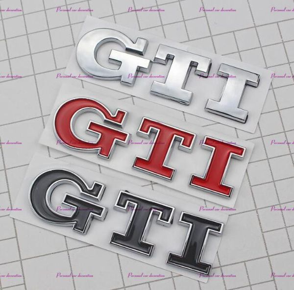 3d GTI Logo Emblem Decal Trunk Sticker pour VW Jetta Polo Golf 6 76788786