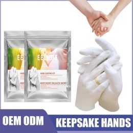 3D Hands Moule coulant 50g kit clone Modèle de poudre Powder Couple Modèle Modèle de main Jour de bébé Print bricolage Modèle de pied de la Saint-Valentin 3D Hand O9Y5