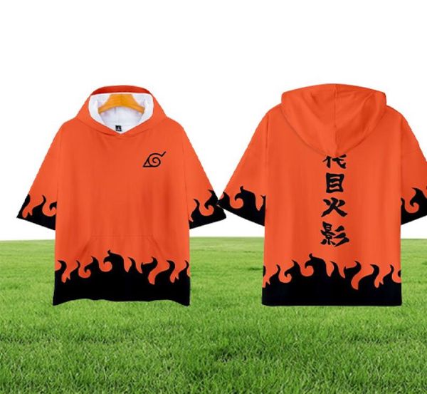 3D Harajuku chemises à capuche garçons et filles dessin animé impression T-shirts 2019 Uzumaki Cosplay T-shirts à manches courtes Clothes4652657